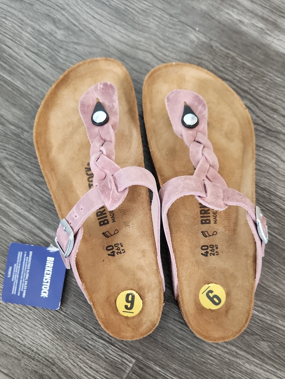 Birkenstock Gizeh Oiled Leather Braid . New With Tags 40